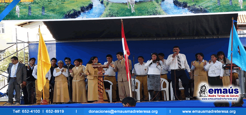 Donación de ropa para albergue en Huancayo 2014