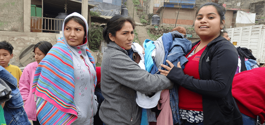 Donación de ropa