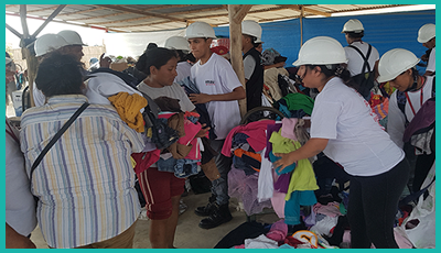 Donación de ropa en Piura
